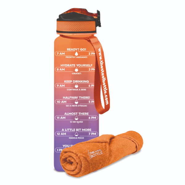 MWB CON ASCIUGAMANO 1L #4 PURPLE & PEACH